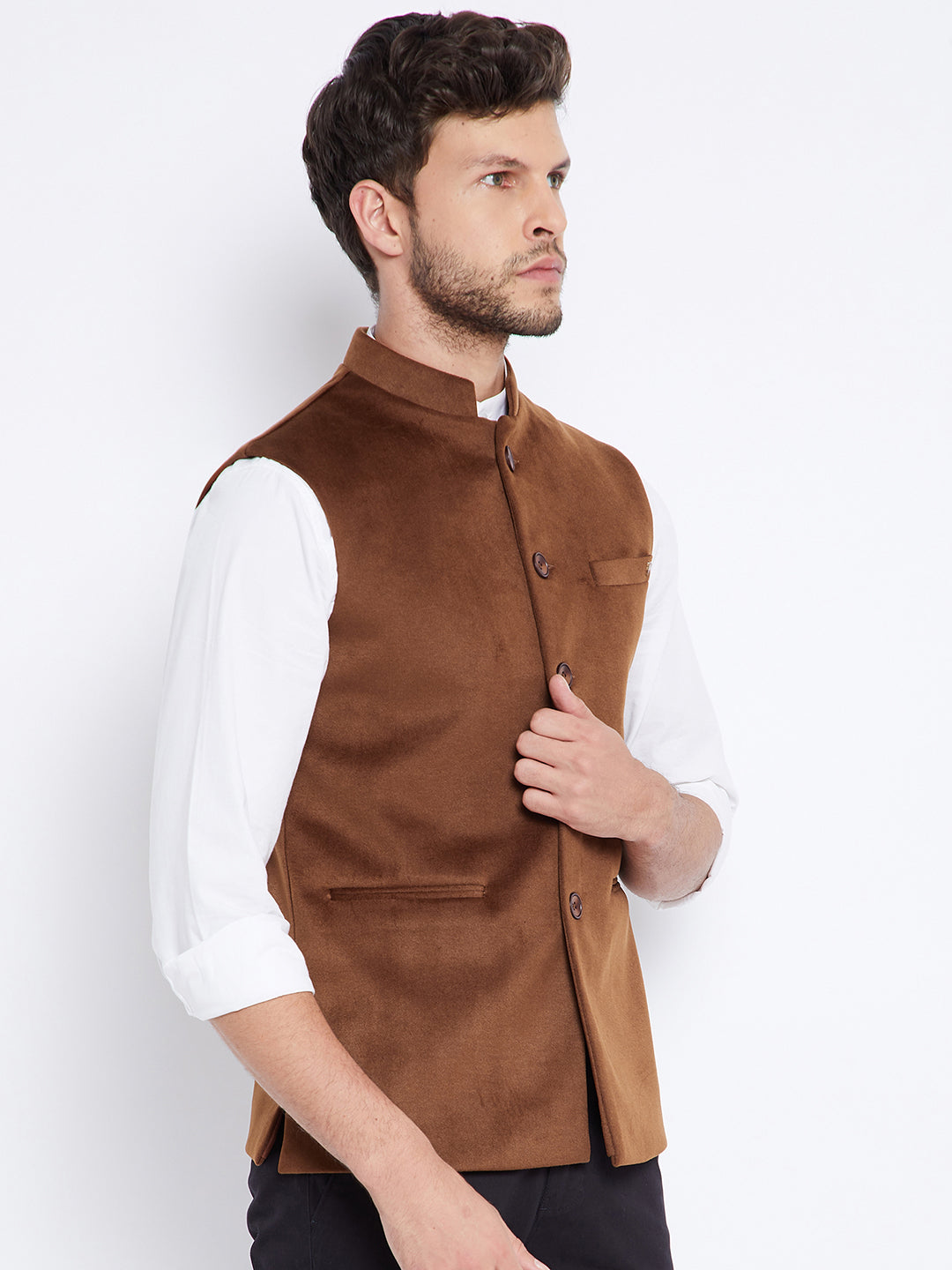 Brown Waistcoat - Men Waist Coat