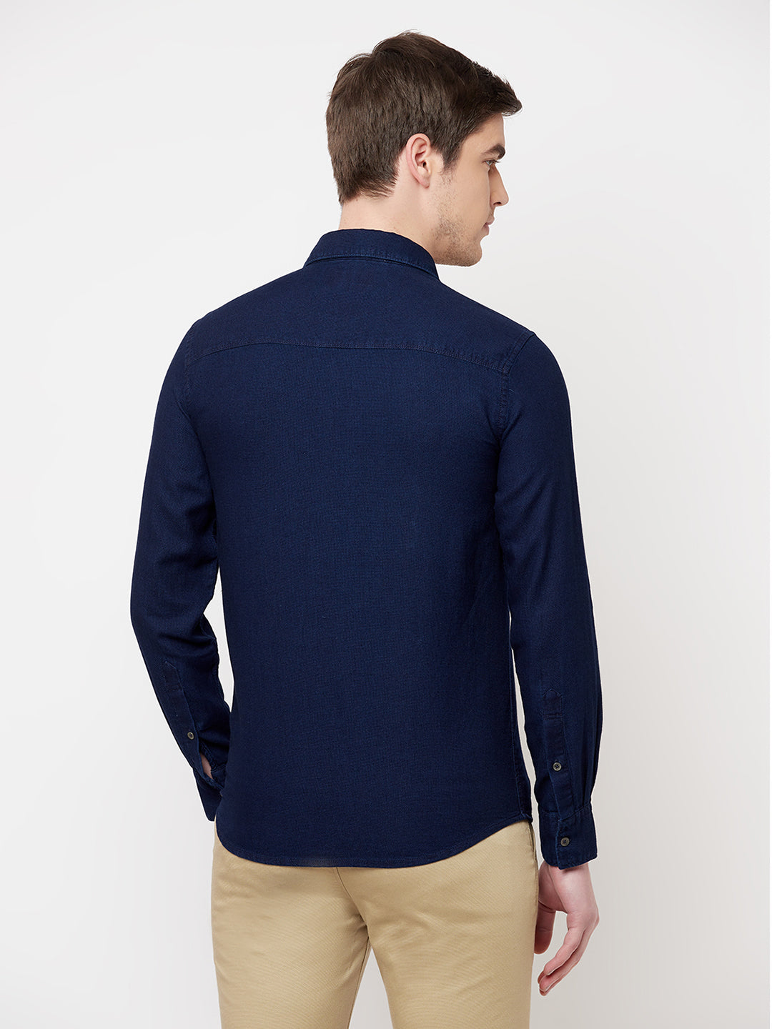 Navy Blue Casual Shirt - Men Shirts