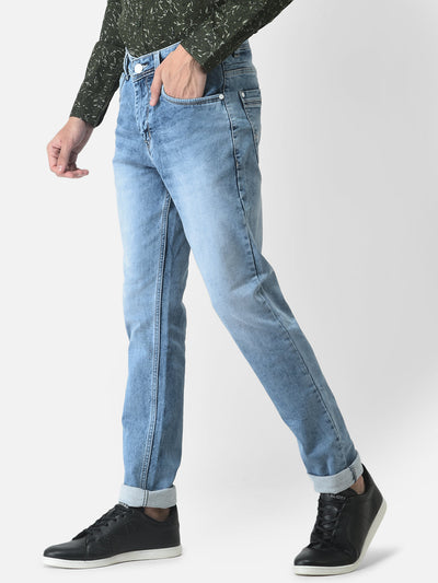 Light Blue Jeans in Slim Cut 