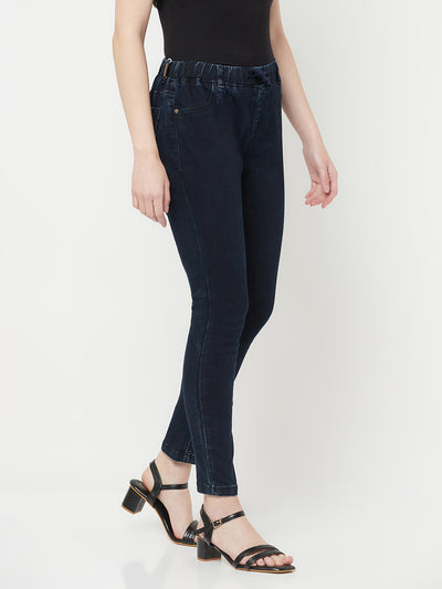 Navy Blue Jeans - Women Jeans