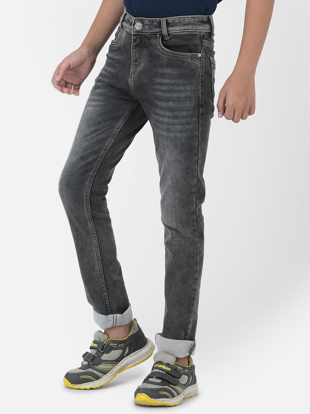 Grey Light Fade Jeans - Boys Jeans