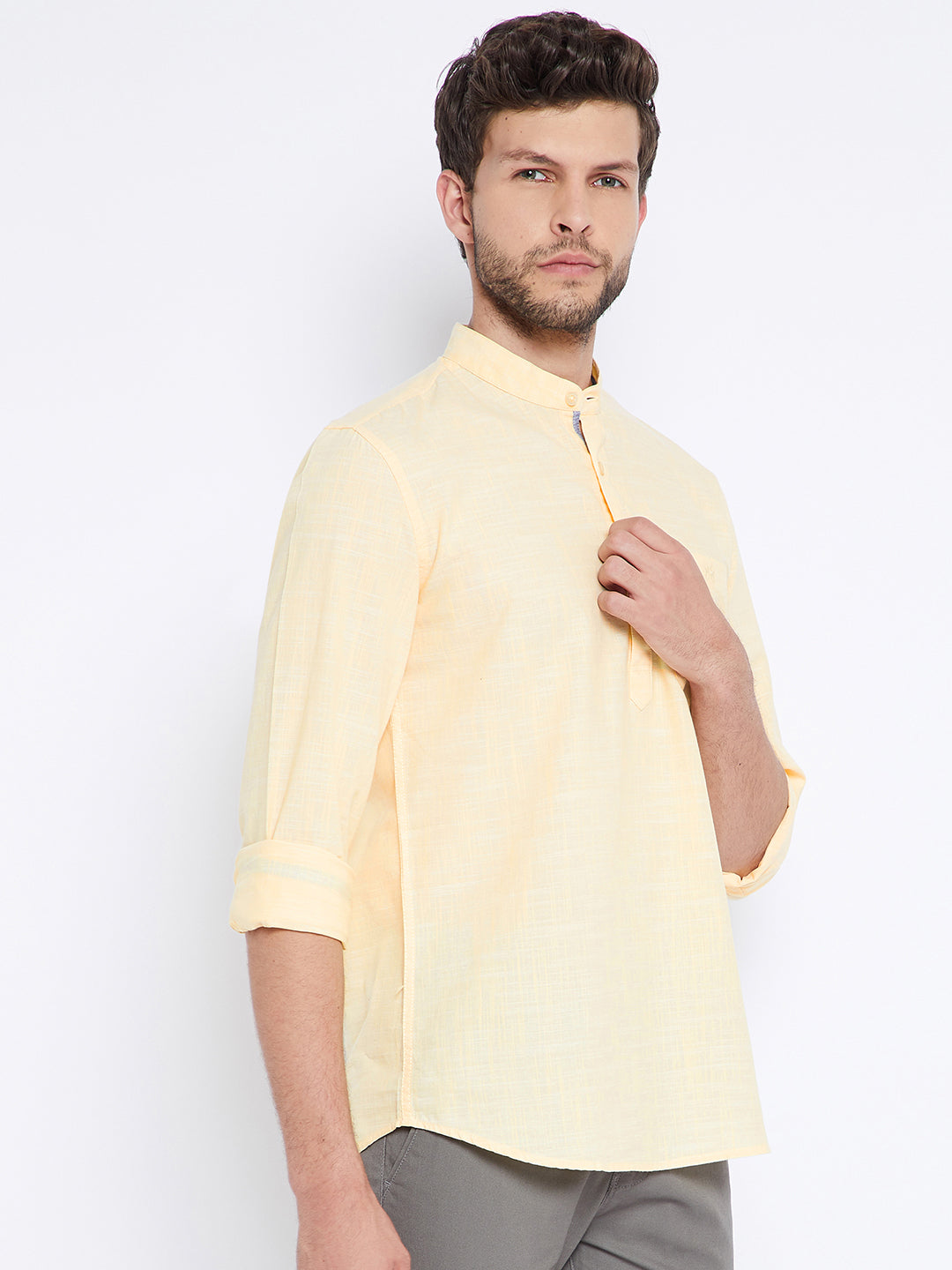 Yellow Kurta - Men Kurtas
