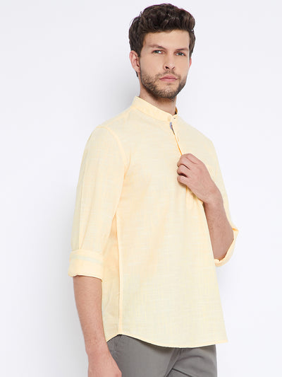 Yellow Kurta - Men Kurtas
