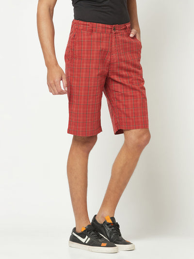  Red Plaid Shorts 