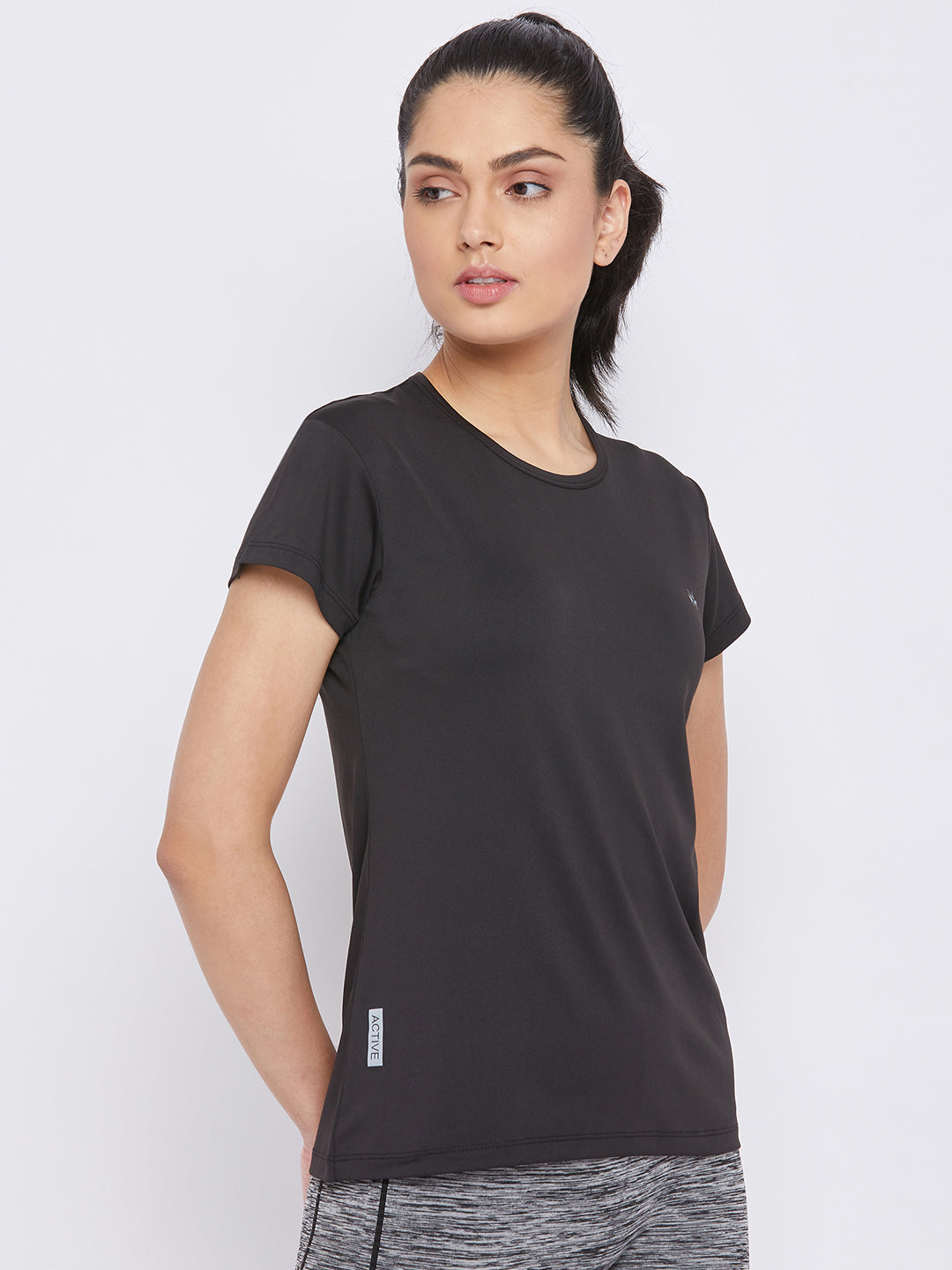 Black Sports T-shirt - Women T-Shirts