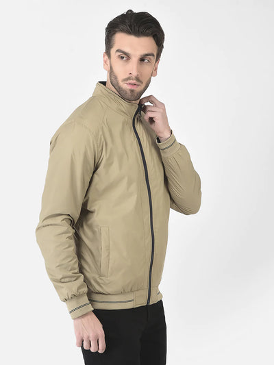  Khaki Reversible Bomber Jacket