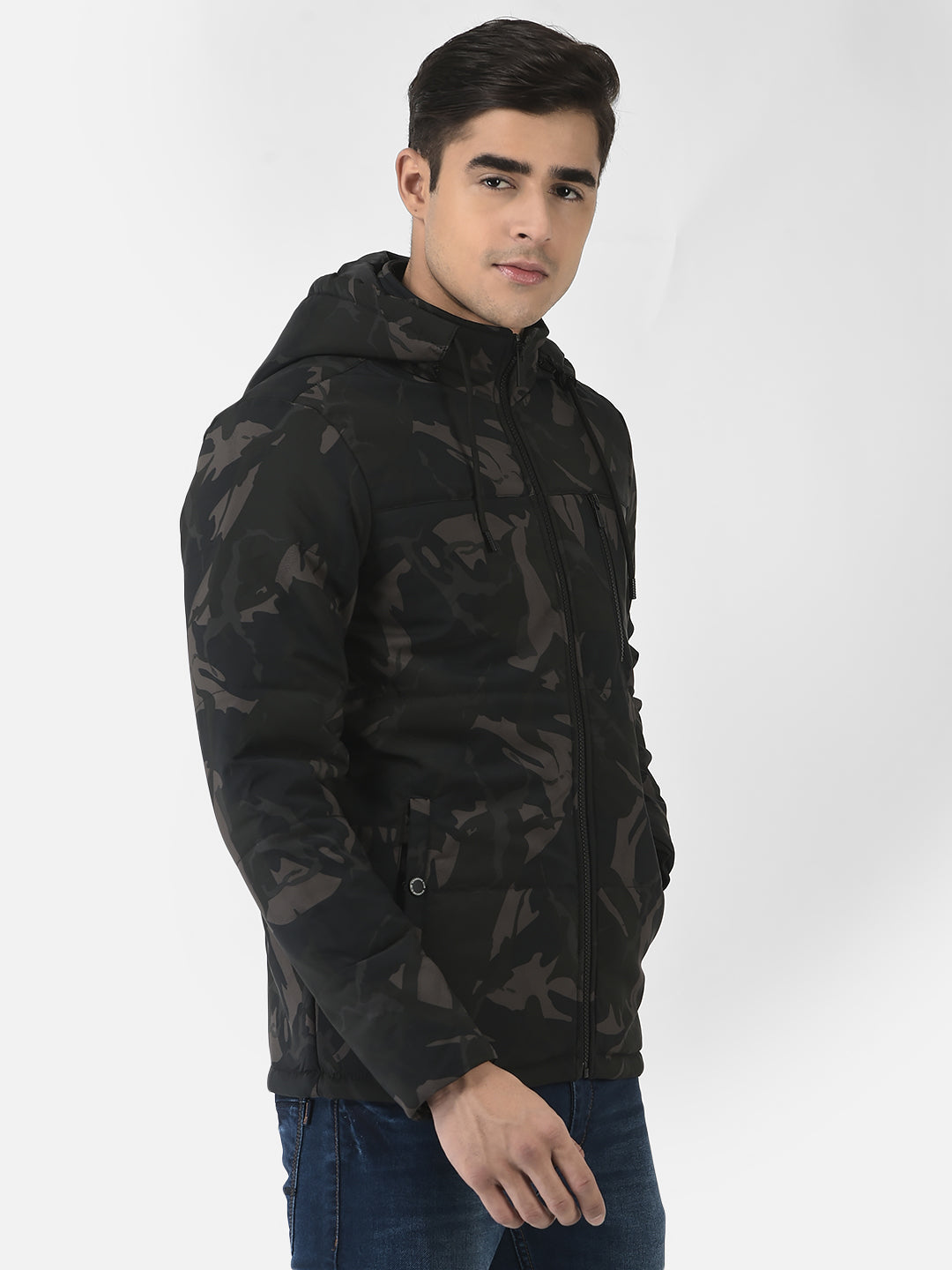  Black Jacket with Logo Work 