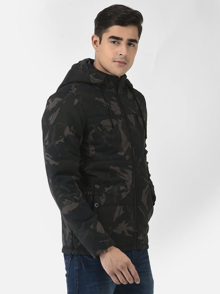  Black Jacket with Logo Work 