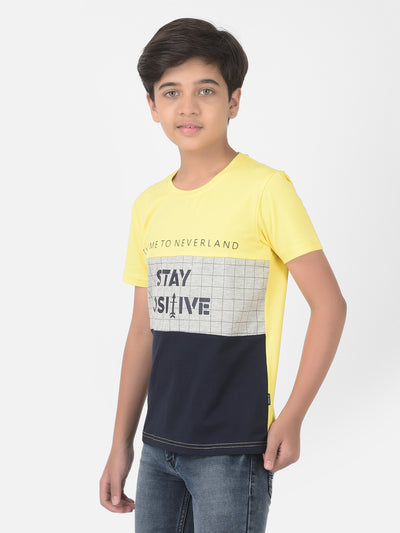 Multi-Color Colourblocked Round Neck T-shirt - Boys T-Shirts