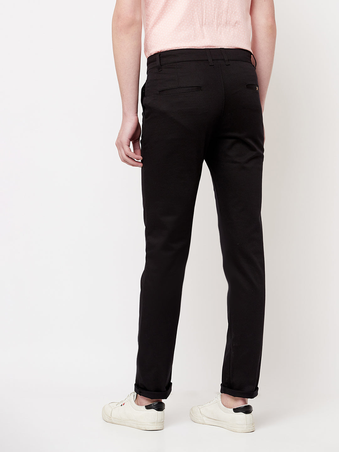 Black Casual Trousers - Men Trousers