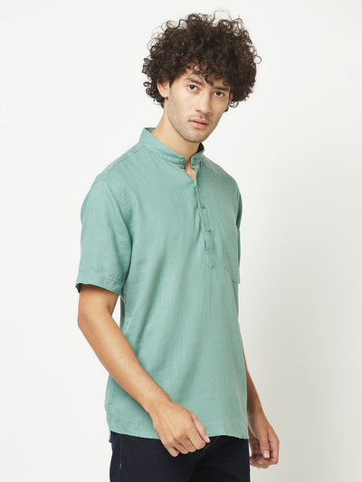  Simplistic Green Kurta