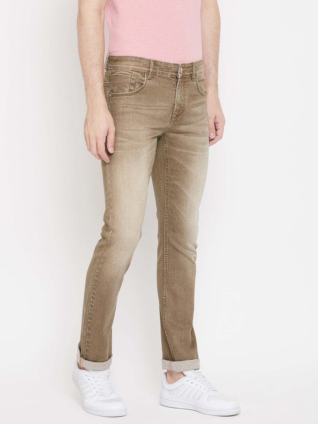 Khaki Slim Fit Jeans - Men Jeans