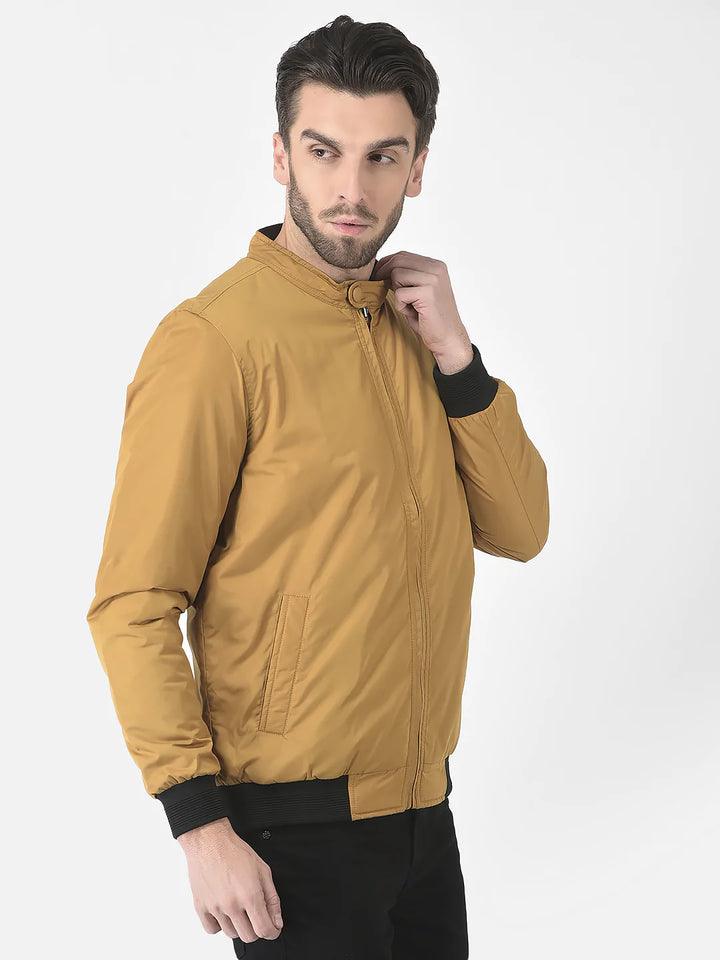  Mustard Reversible Bomber Jacket
