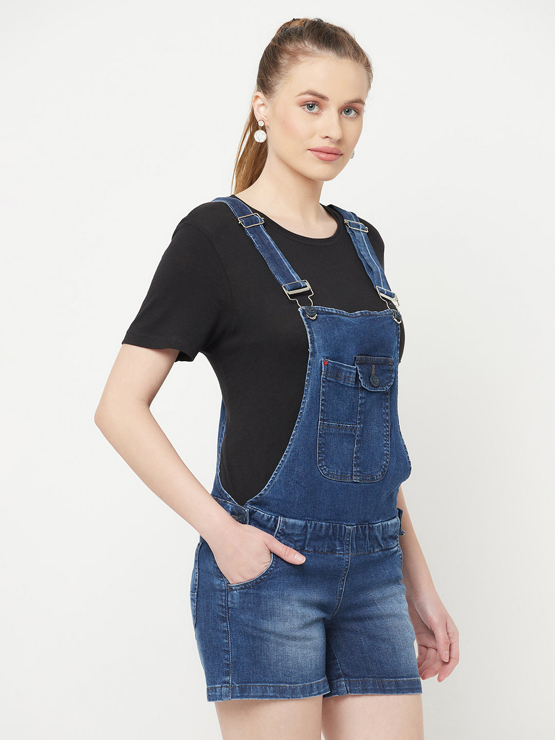 Blue Denim Dungarees - Women Dungarees