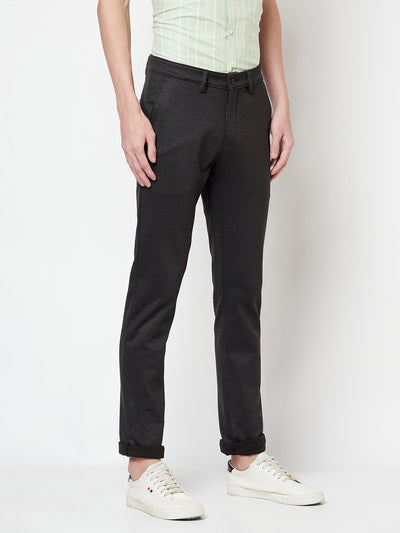 Black Striped Trousers - Men Trousers