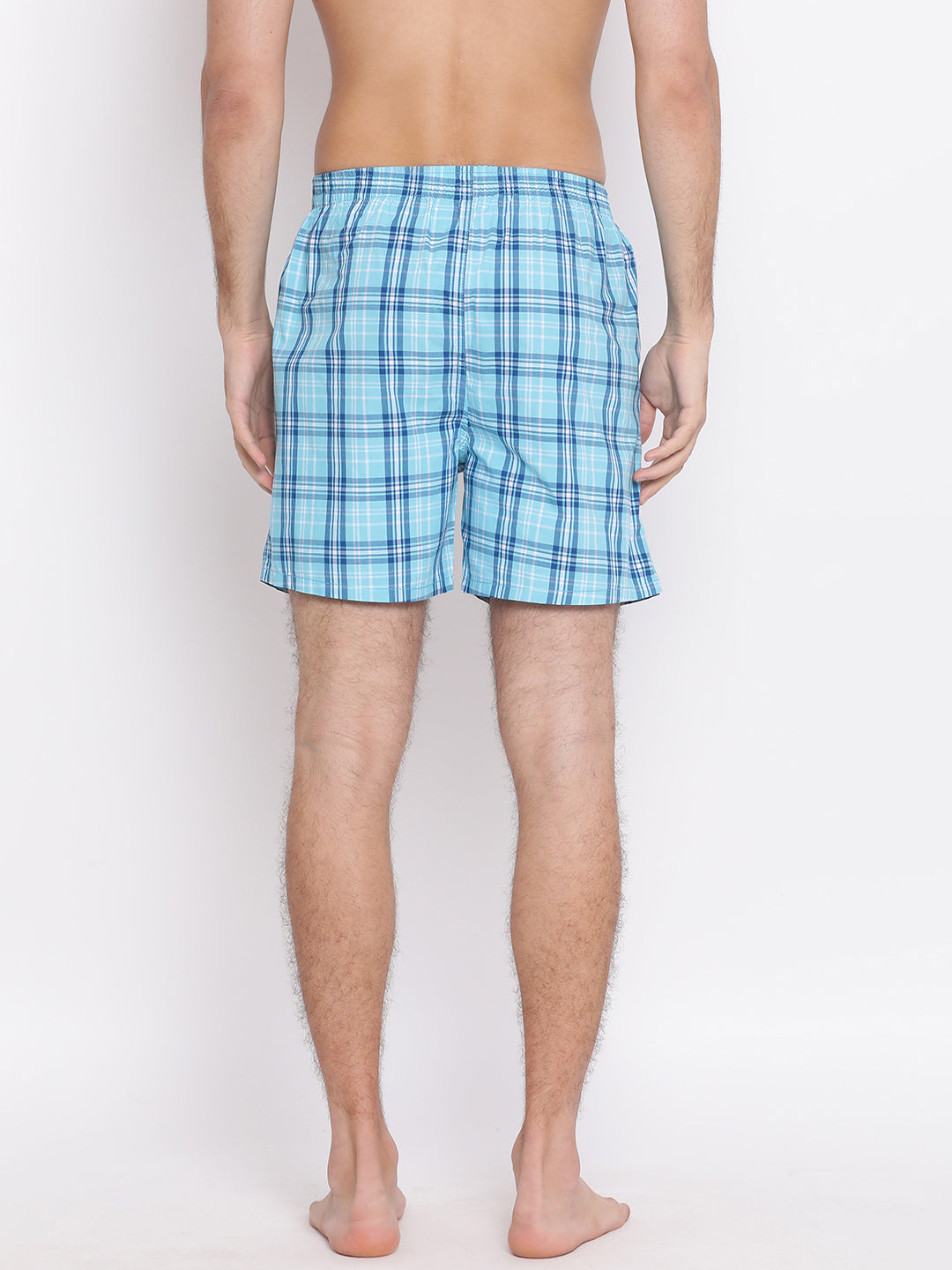 Blue Checked boxer - Men Boxers