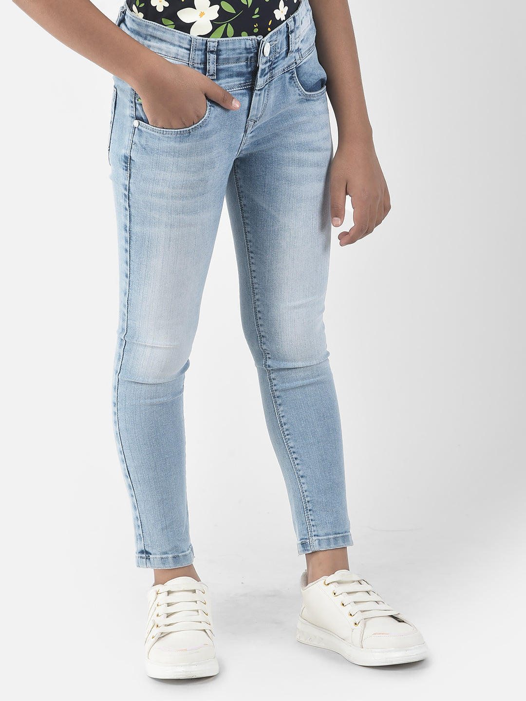  Blue High-Rise Jeans