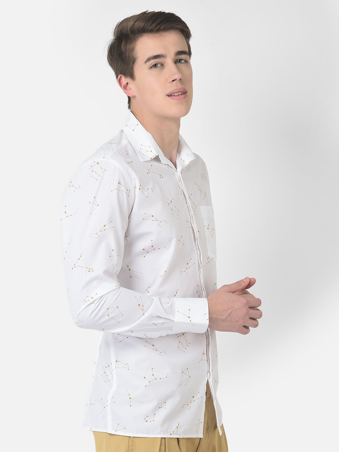 Golden Constellation Shirt-Men Shirts-Crimsoune Club