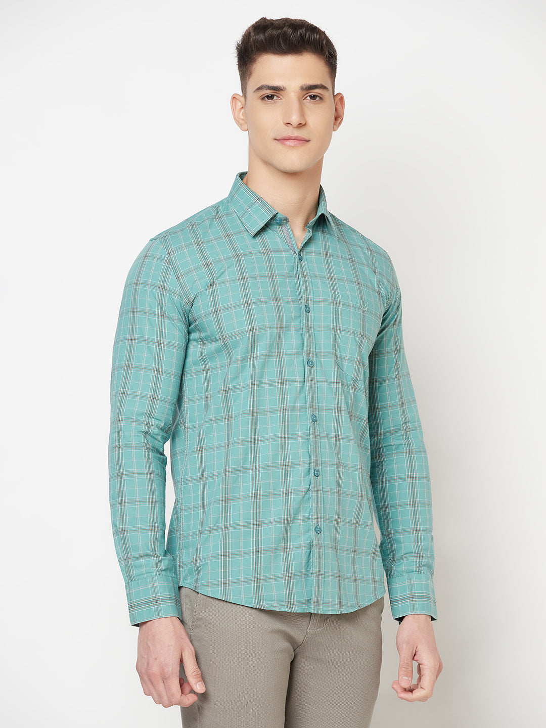 Green Shepherd Checked Shirt - Men Shirts