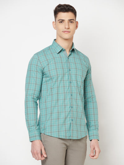 Green Shepherd Checked Shirt - Men Shirts