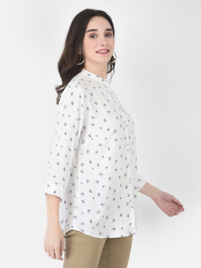 Longline Floral Shirt - Women Shirts