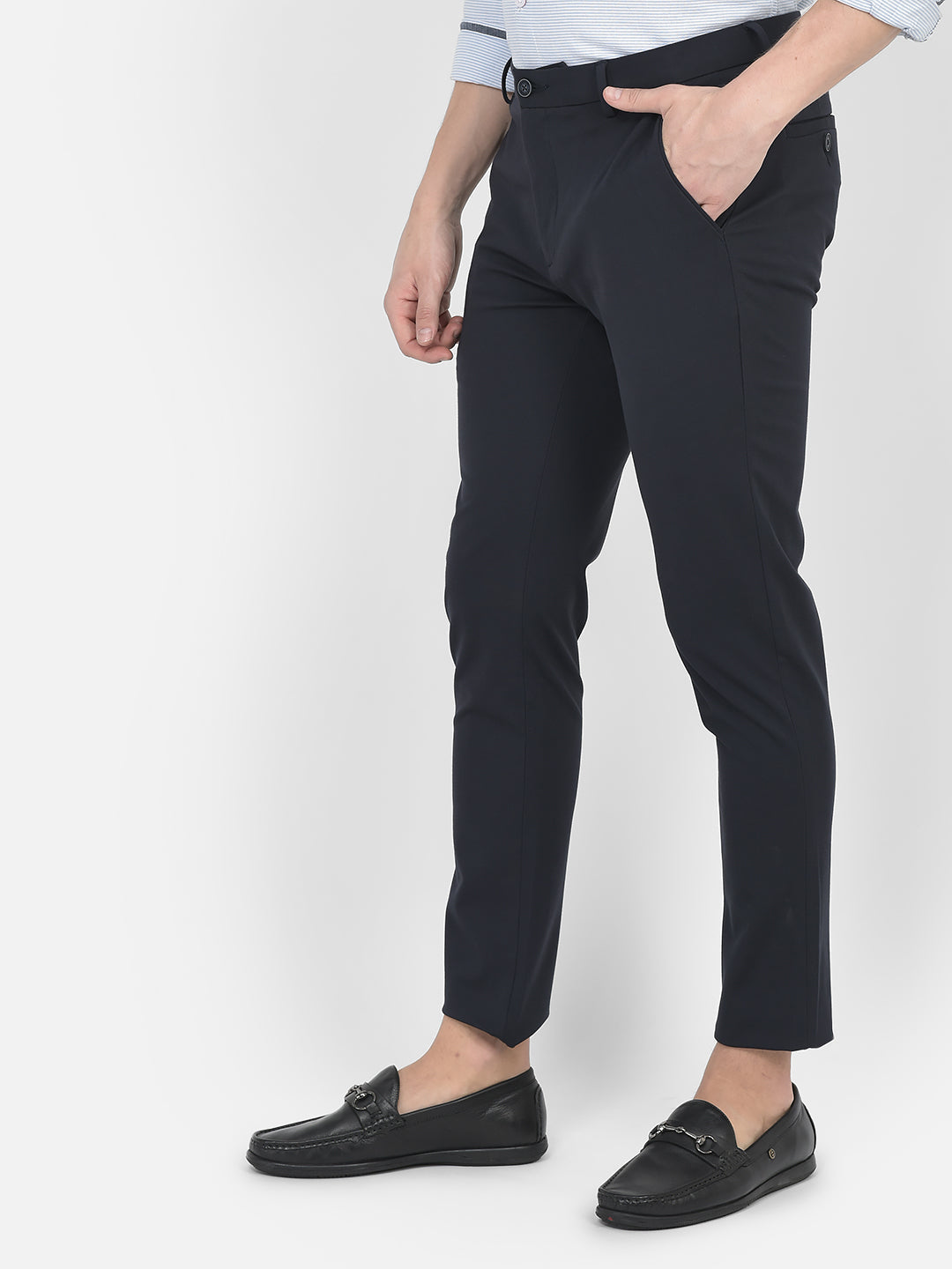   Plain Navy Blue Trousers