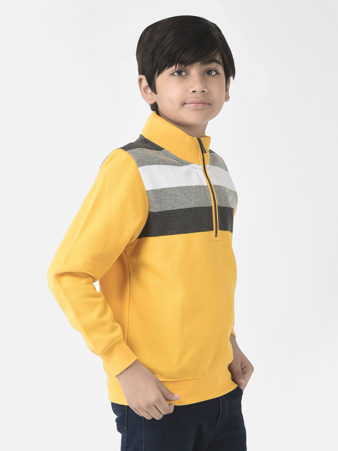  Yellow Half-Zip Sweatshirt