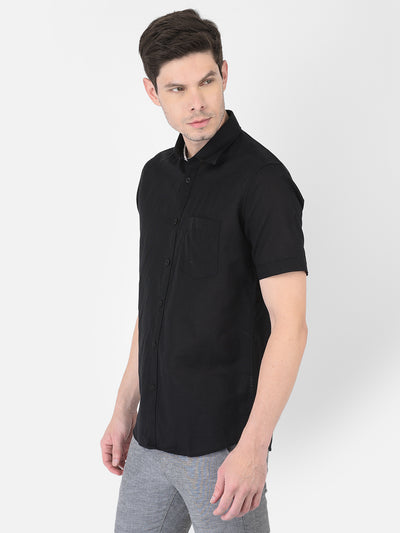 Black Linen Shirt - Men Shirts
