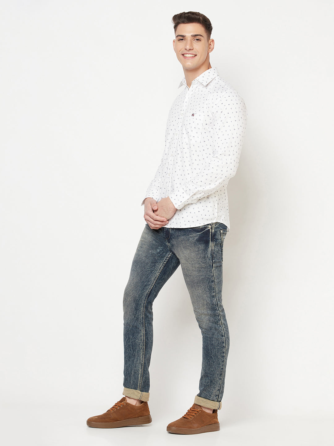 Blue Heavy Fade Jeans - Men Jeans
