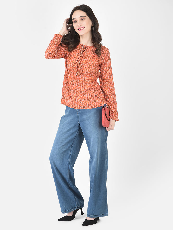 Orange Empire Top - Women Tops