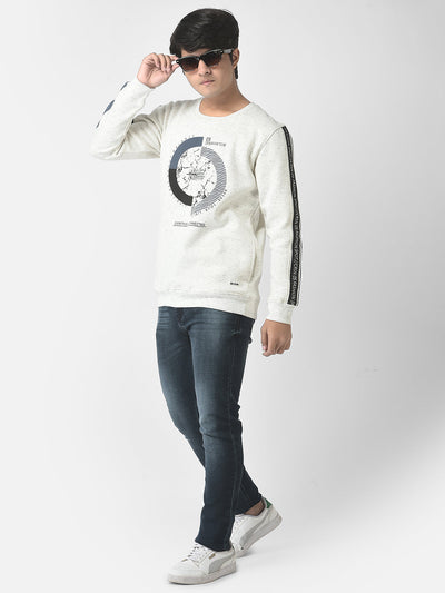  White Connected Sweatshirt