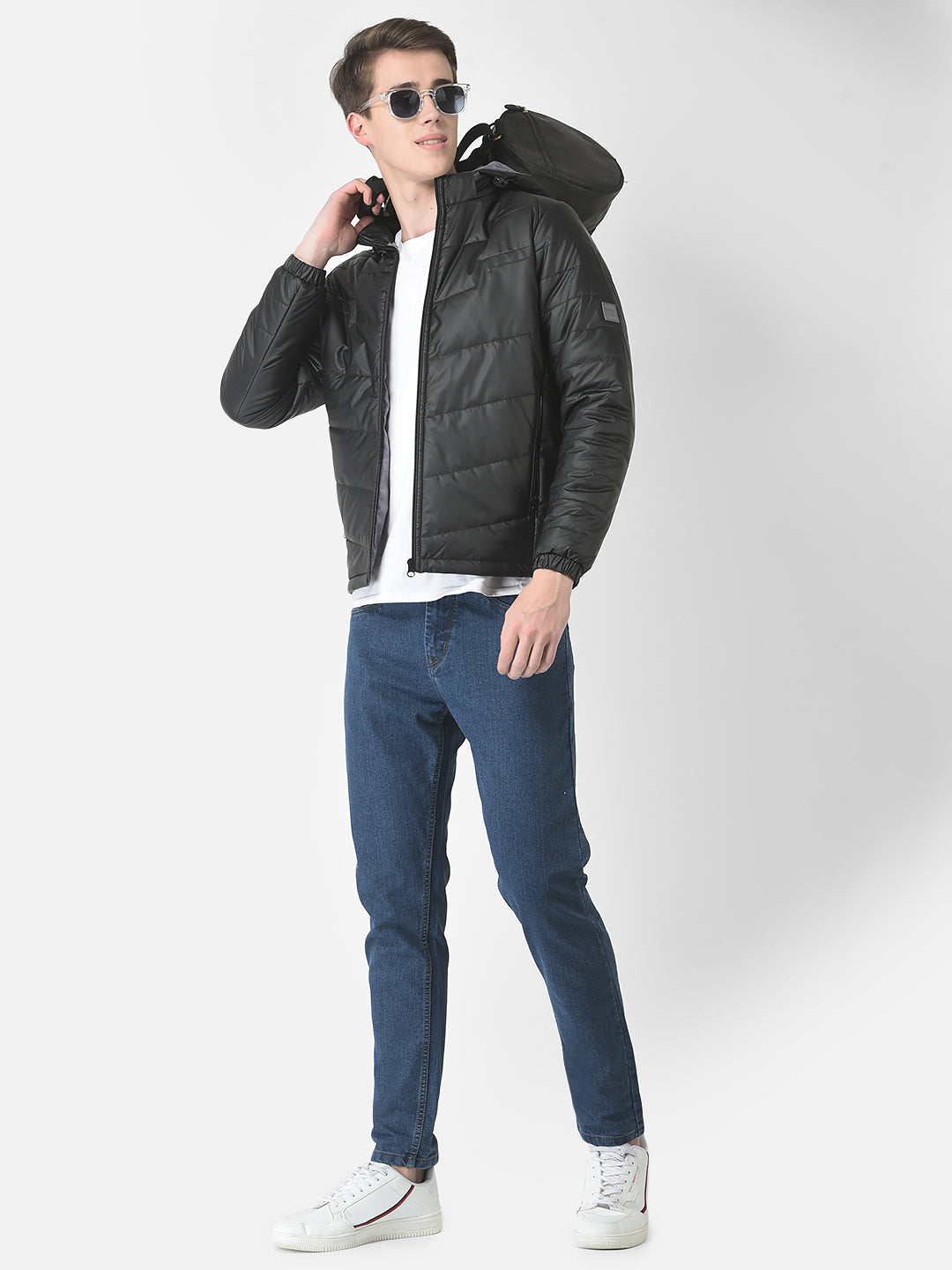  Polished Black Padded Jacket