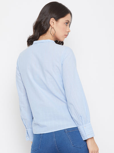 Full Sleeves V Neck Slim Fit shirt - Women Shirts