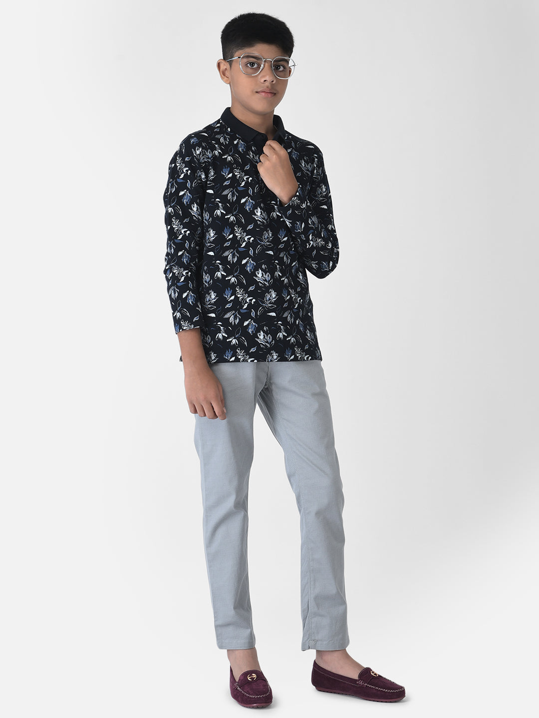 Grey Trousers-Boys Trousers-Crimsoune Club
