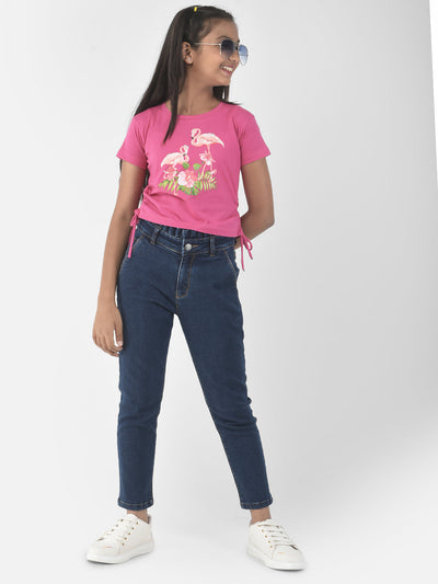  Pink Flamingo Crop Top