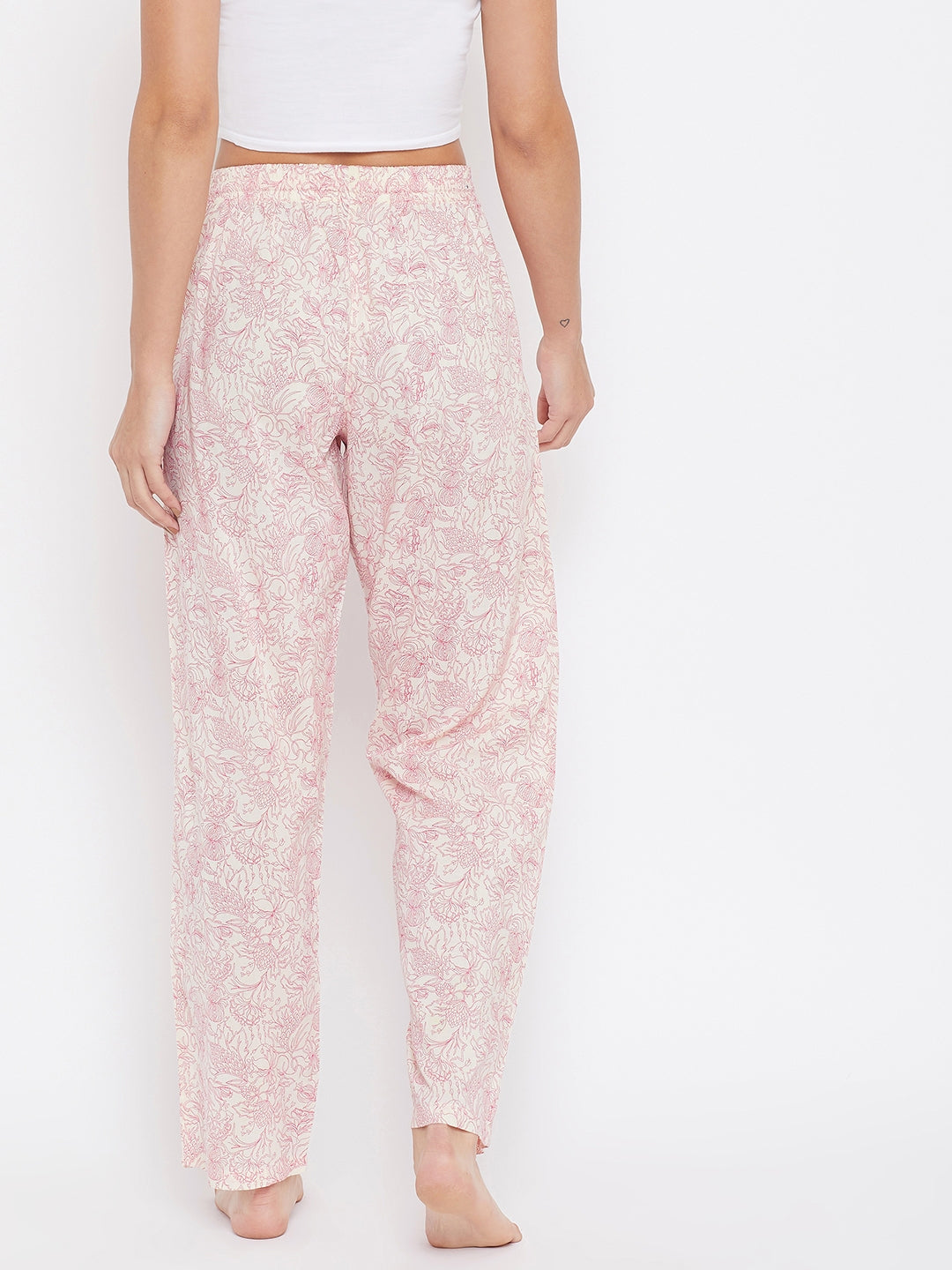 Pink Cotton Lounge Pants - Women Lounge Pants