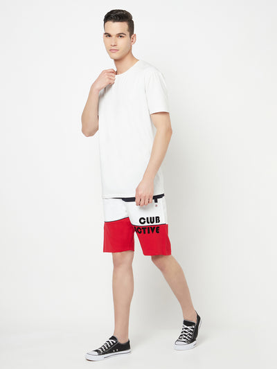 Multi Colourblocked Sports Shorts - Men Shorts