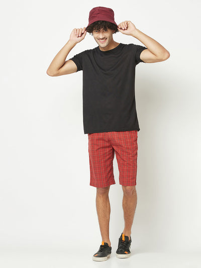  Red Plaid Shorts 