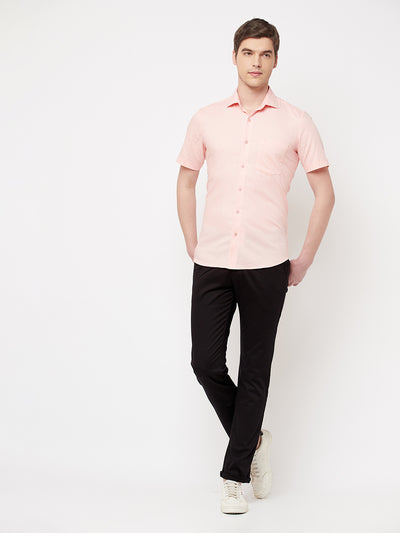 Pink Printed Casual Shirt - Men Shirts