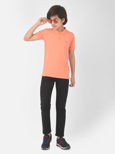 Peach Polo T-shirt - Boys T-Shirts