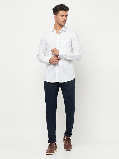Navy Blue Trousers - Men Trousers