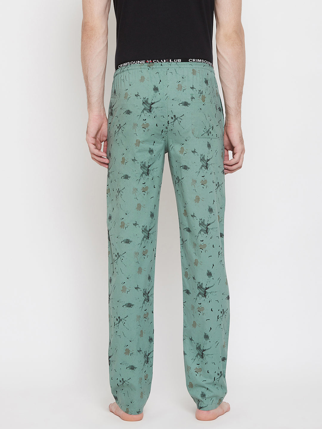 Green Printed Lounge Pants - Men Lounge Pants