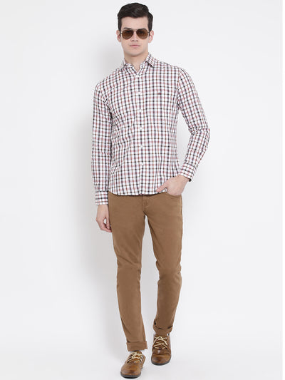 Checked Slim Fit Full Sleeves Shirt - Men Shirts