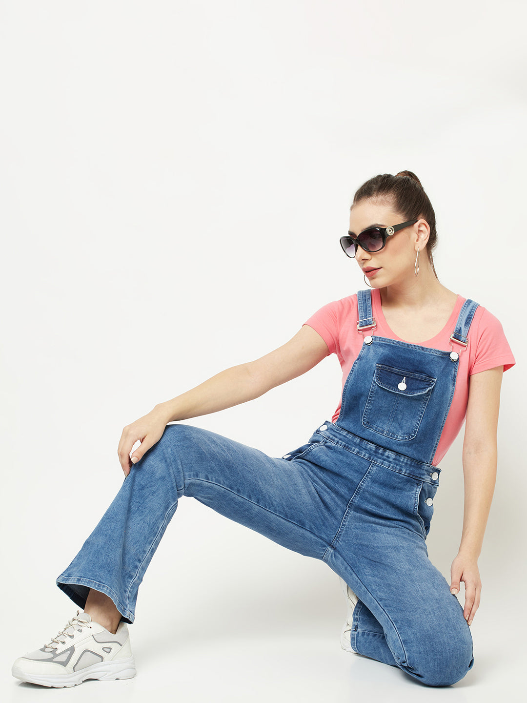  Denim Boot-Cut Dungaree 