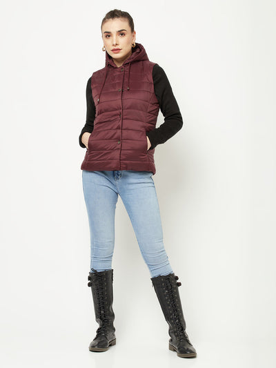  Maroon Padded Jacket