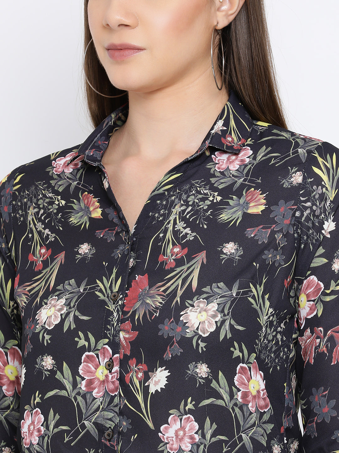 Floral Button up Shirt - Women Shirts