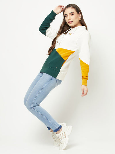  Multi-Colour Colour-Blocked Sweatshirt