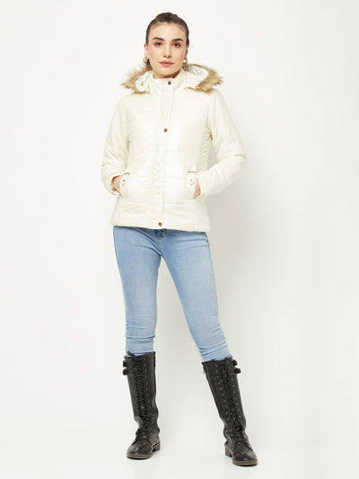   Cream Padded Jacket