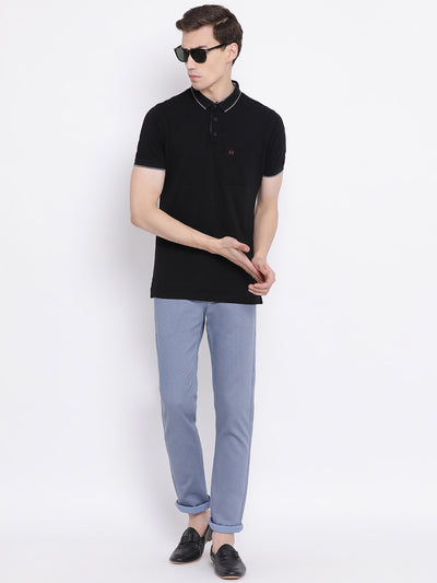 Blue Slim fit Trousers - Men Trousers