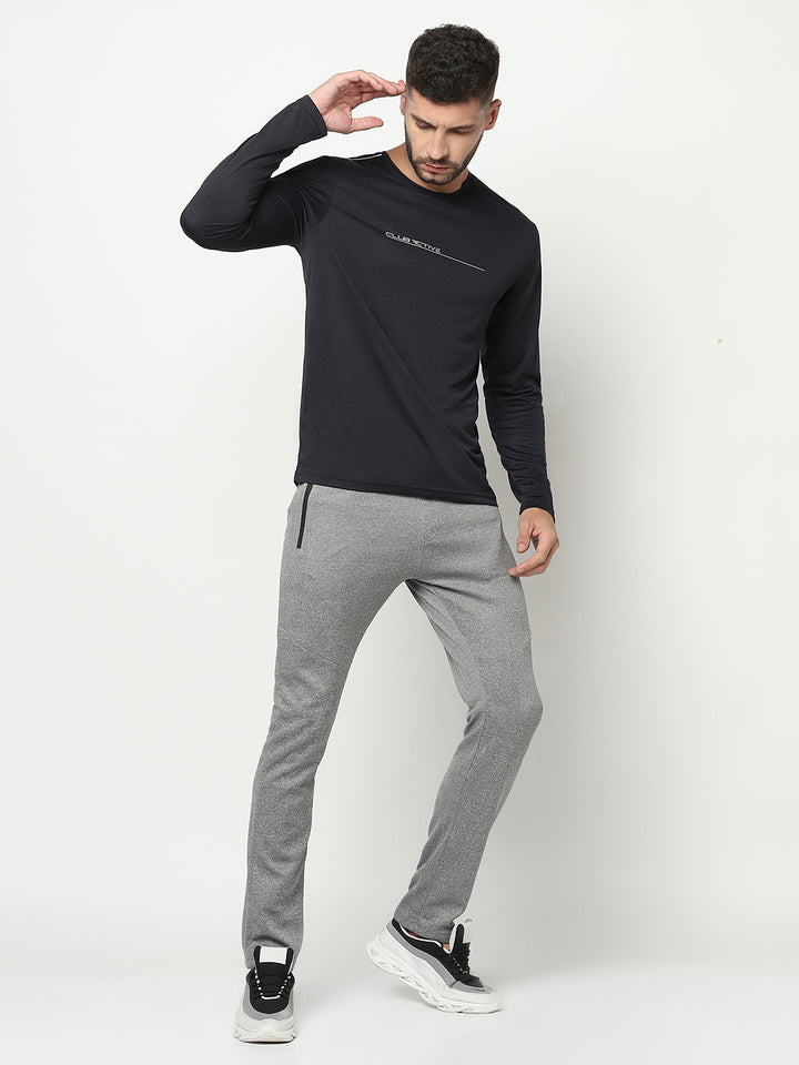 Grey Track Pants-Men Track Pants-Crimsoune Club